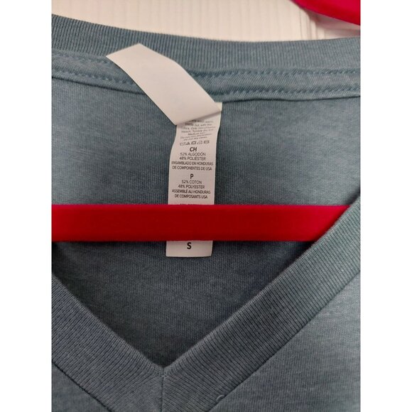 Womens V-Neck Graphic Tee "Praise The Lord And Pass The Pie" S - Picture 2 of 3